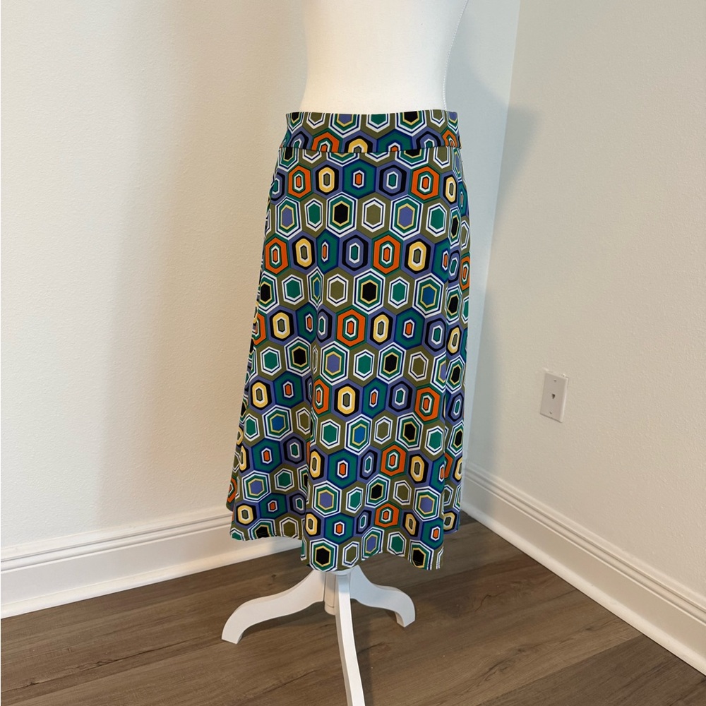 Colorful Geometric A-Line Skirt